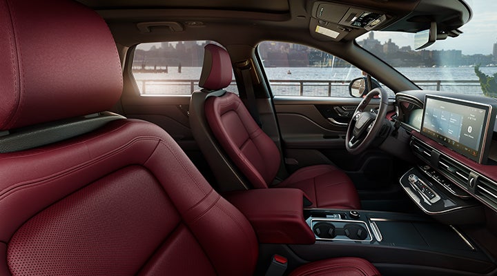 The available Perfect Position front seats in the 2024 Lincoln Corsair® SUV are shown. | Pilson Lincoln in Mattoon IL