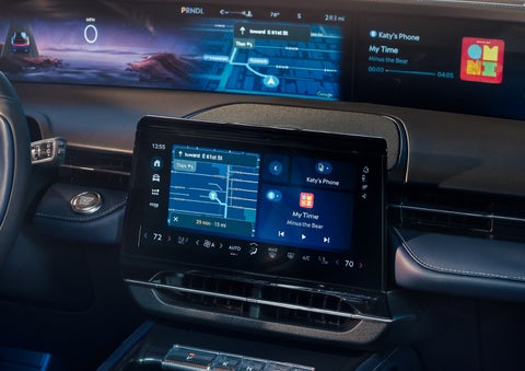 Driving directions are shown on the center touchscreen. | Pilson Lincoln in Mattoon IL